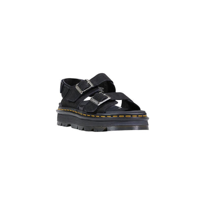 Dr. Martens Black Leather Flat Sandals