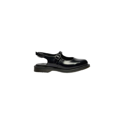 Dr. Martens Black Leather Flat Sandals