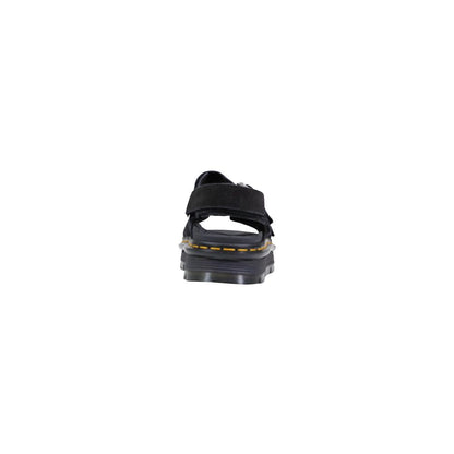Dr. Martens Black Leather Flat Sandals