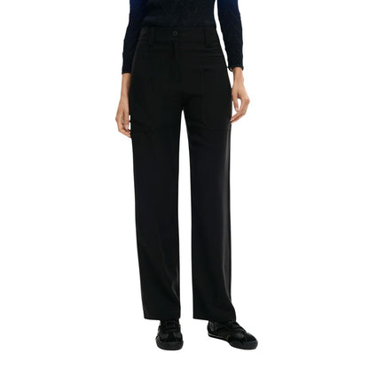 Desigual Black Viscose Casual Pants
