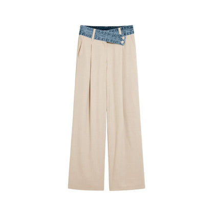 Desigual Beige Viscose Flared Pants