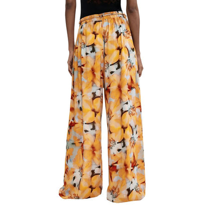 Desigual Orange Viscose Casual Pants