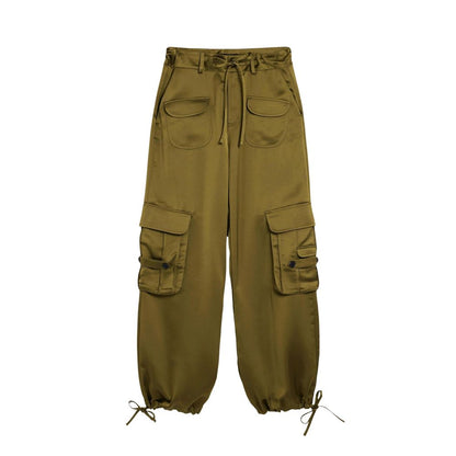Desigual Bicolor Polyester Cargo Pants