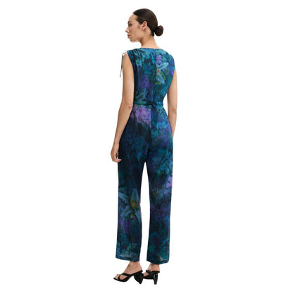 Desigual Blue Viscose Jumpsuit