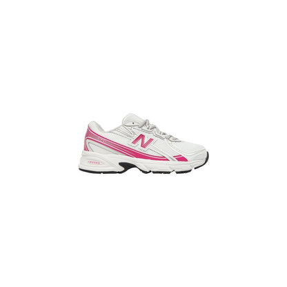 New Balance White Synthetic Athletic Sneakers