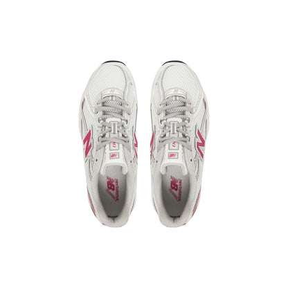New Balance White Synthetic Athletic Sneakers