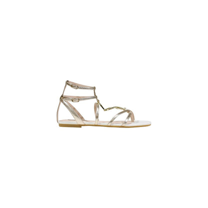 Liu Jo Gold Polyethylene Flat Sandals