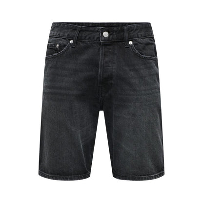 Only & Sons Black Denim Shorts