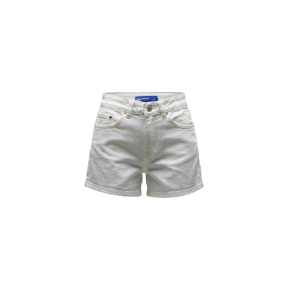 Karl Lagerfeld Cream Denim Shorts