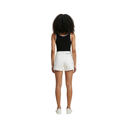 Karl Lagerfeld Cream Denim Shorts