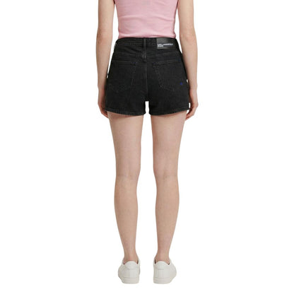 Karl Lagerfeld Black Denim Shorts