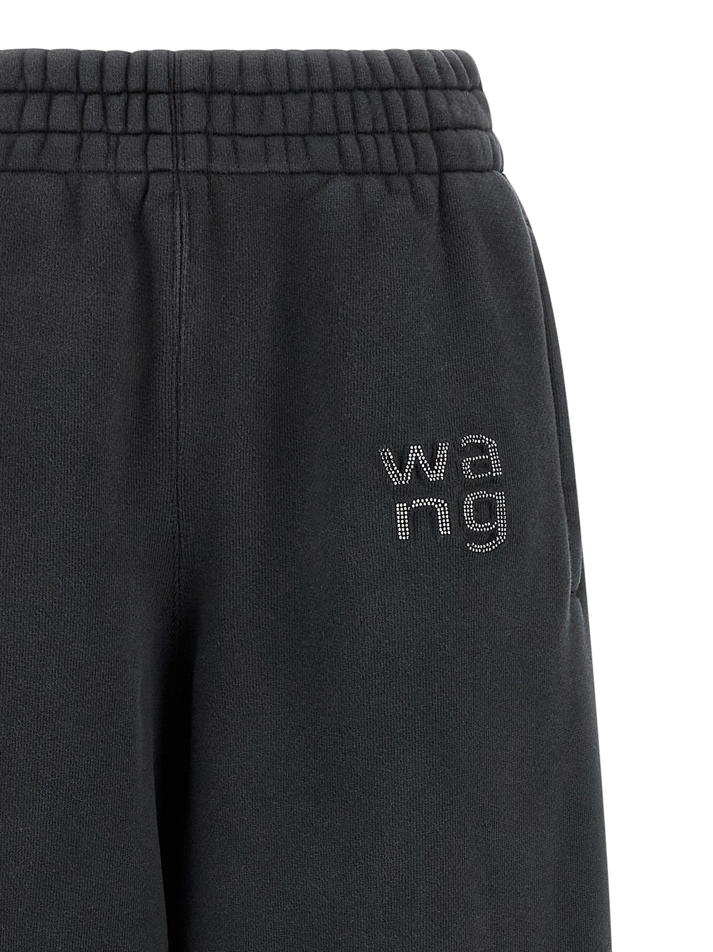 T BY ALEXANDER WANG Black Cotton Joggers (Workout Pants)