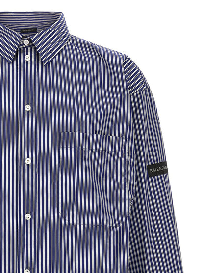 Balenciaga Blue Cotton Blouse