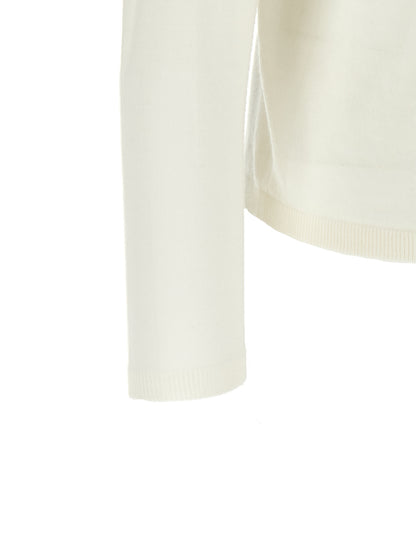 Max Mara White Virgin Wool Cardigan
