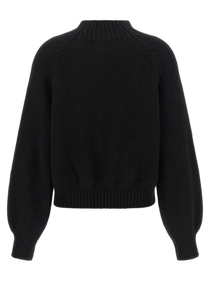 Khaite Black Cashmere Cardigan
