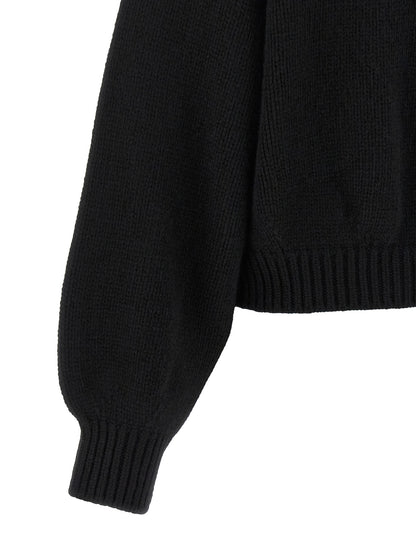 Khaite Black Cashmere Cardigan