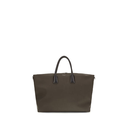 Saint Laurent Brown Calf Leather Bos Taurus Handbag