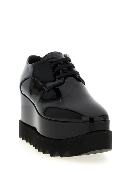 Stella McCartney Black Polyethylene Wedge Sandals