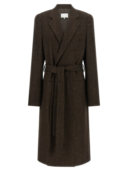 Maison Margiela Brown Wool Coat