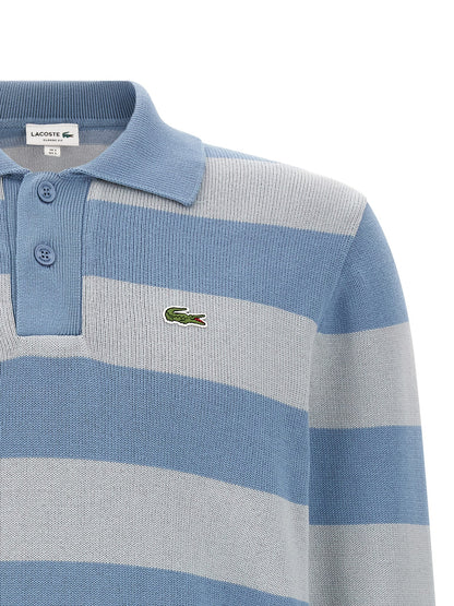 Lacoste Blue Cotton Polo Shirt