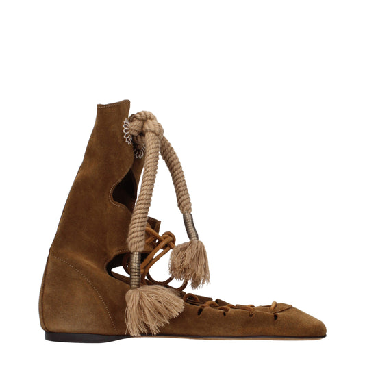 Ankle Boots by Isabel Marant for women in suede leather brown features an effortless chic silhouette from the Women's Suede Leather Ankle Boots collection, showcasing a effortless chic and refined for an effortless chic look.
