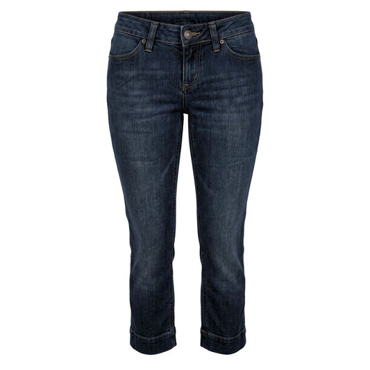 Jeans by Jacob Cohen for women in denim cotton blue presents a tailored silhouette, showcasing a tailored cropped and cropped cut with a refined for a truly tailored aesthetic.