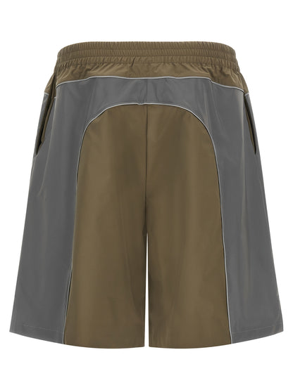 Balenciaga Gray Polyester Bermuda Shorts