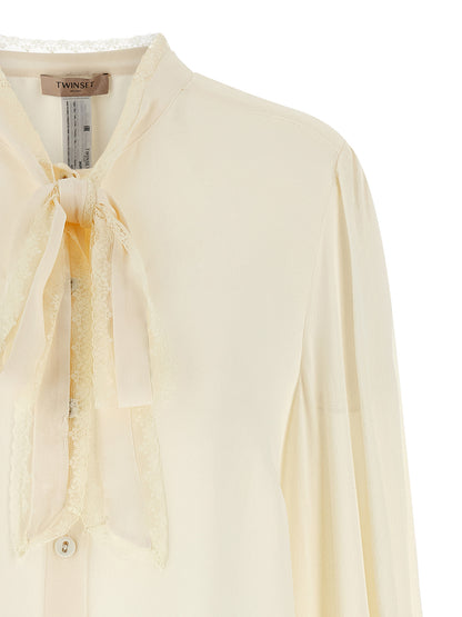Twinset White Viscose Blouse