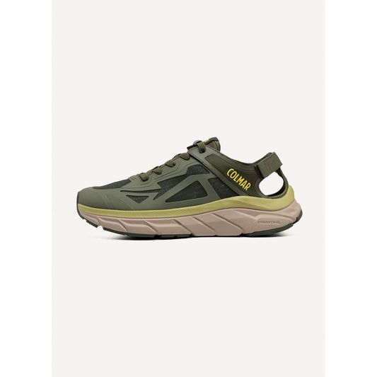 Colmar Women's Athletic Polyester Polyurethane & Polyethylene Sneakers - Military Green