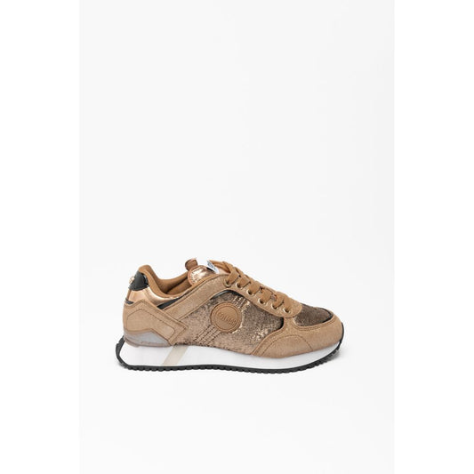 Colmar Women's Low Top Polyester Polyurethane Suede Leather Sneakers - Bronze