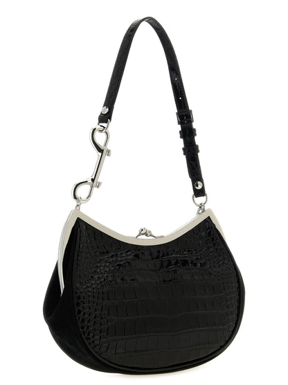 Vivienne Westwood Black Calfskin Shoulder Bag
