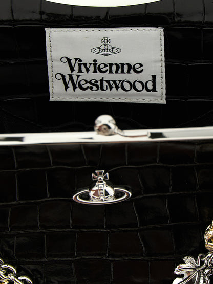 Vivienne Westwood Black Calfskin Shoulder Bag