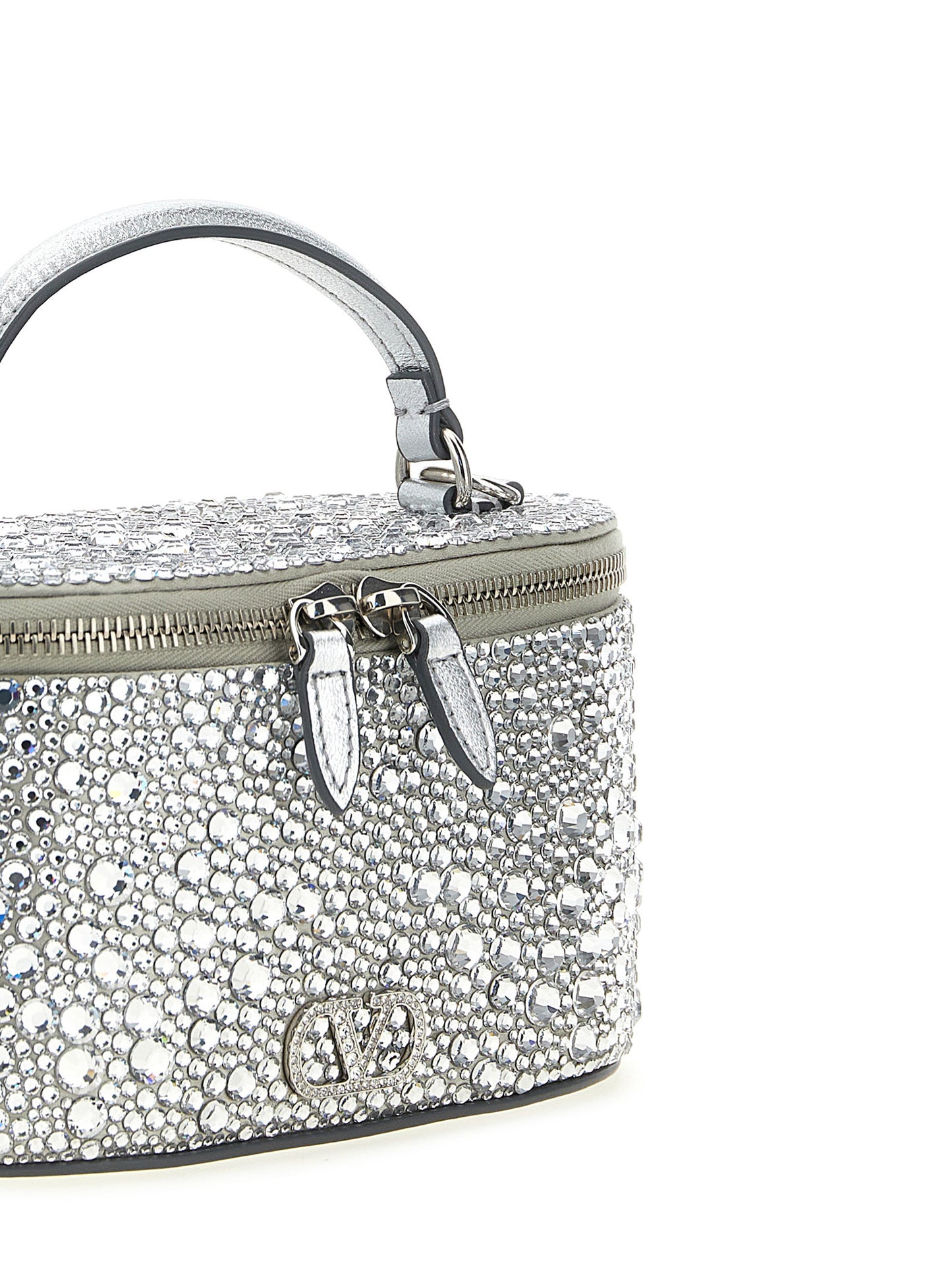 Valentino Garavani Silver Viscose Handbag