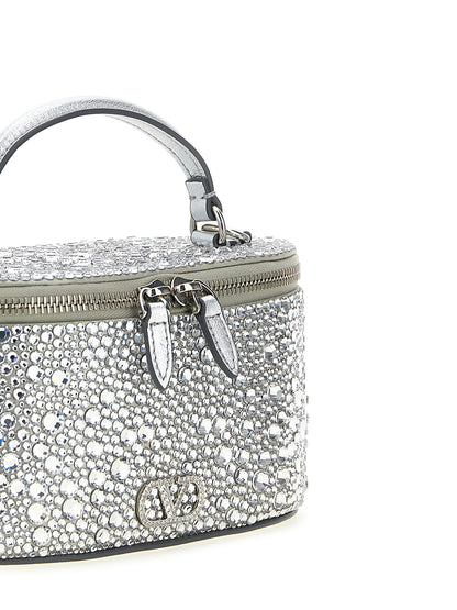 Valentino Garavani Silver Viscose Handbag