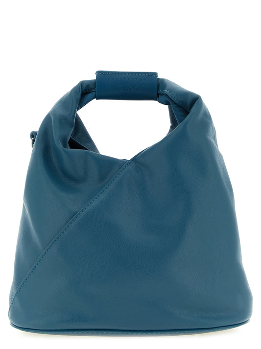 Crossbody Handbag by MM6 Maison Margiela for women in polyethylene polyurethane leather bicolour, green, white & signature features a multifaceted silhouette, showcasing a secure and multifaceted with versatile crossbody-strap, shoulder-strap, handle & adjustable-strap for multifaceted style.