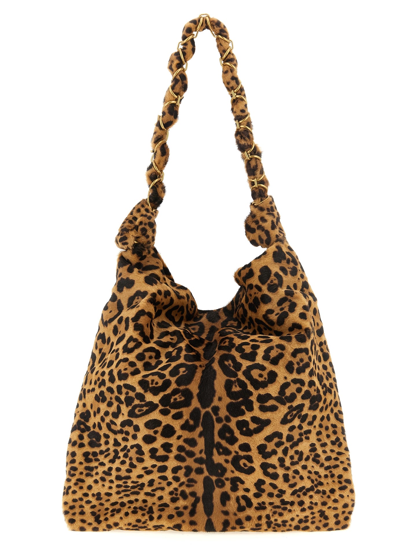 Saint Laurent Brown Calfskin Shoulder Bag
