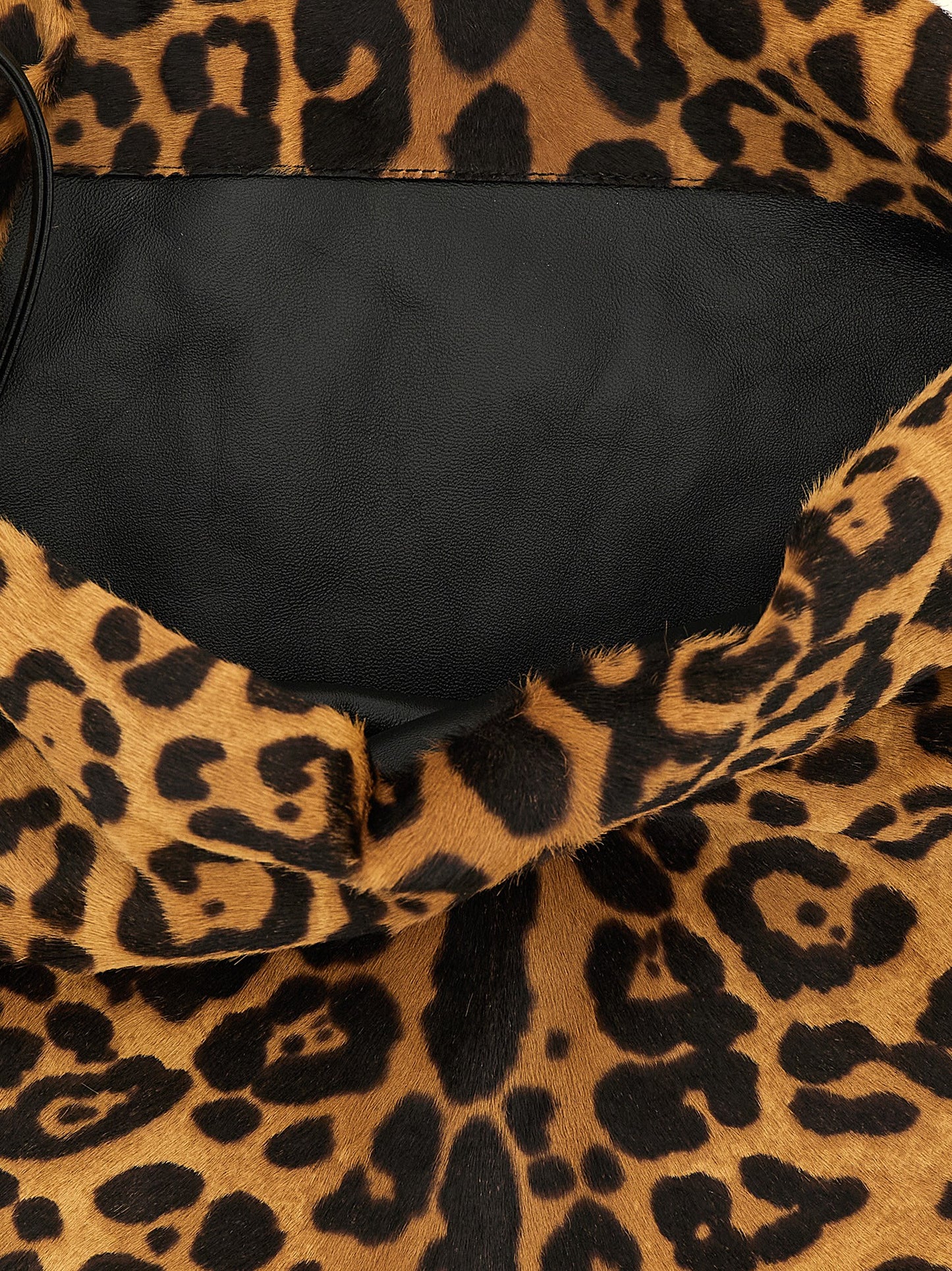 Saint Laurent Brown Calfskin Shoulder Bag