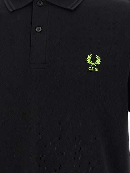 Comme Des Garçons Bicolor Cotton Polo Shirt