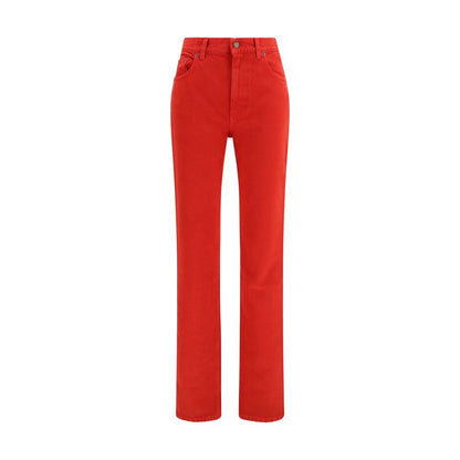 Chloé Red Cotton Casual Pants
