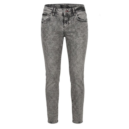 Philipp Plein Grey Cotton Women Jeans