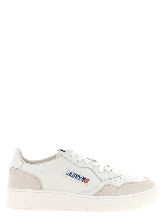 Sneakers by Autry for men in cowhide nylon & suede leather white & signature features an versatile design from the Men's Low Top Cowhide Nylon & Suede Leather Sneakers collection, highlighting a versatile low-top style for a premium, high-fashion look.