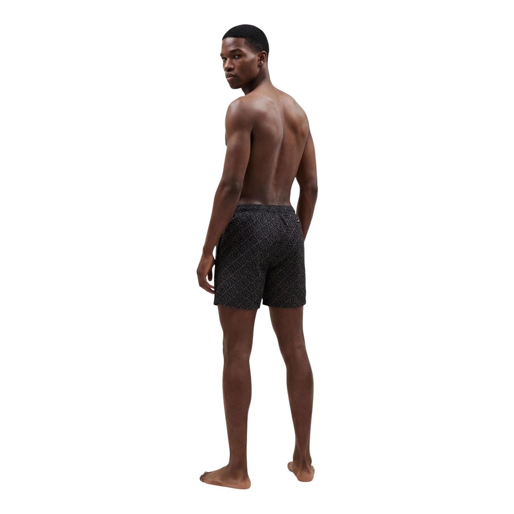 Armani Exchange Black Polyester Swim Shorts