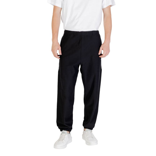Jogger Sweatpants by Calvin Klein Jeans for men in polyester cotton terry cloth black features an dynamic with long, , and functional seamless for an dynamic silhouette.