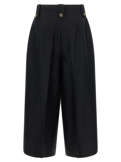 Zimmermann Black Wool Cropped Pants