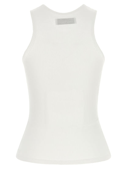 Vivienne Westwood White Viscose Sleeveles T-Shirt