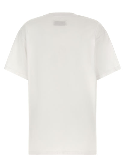 T-Shirt by Vivienne Westwood for women in cotton gold, white & print features an edgy silhouette, meticulously detailed with a sophisticated and for a truly edgy finish.