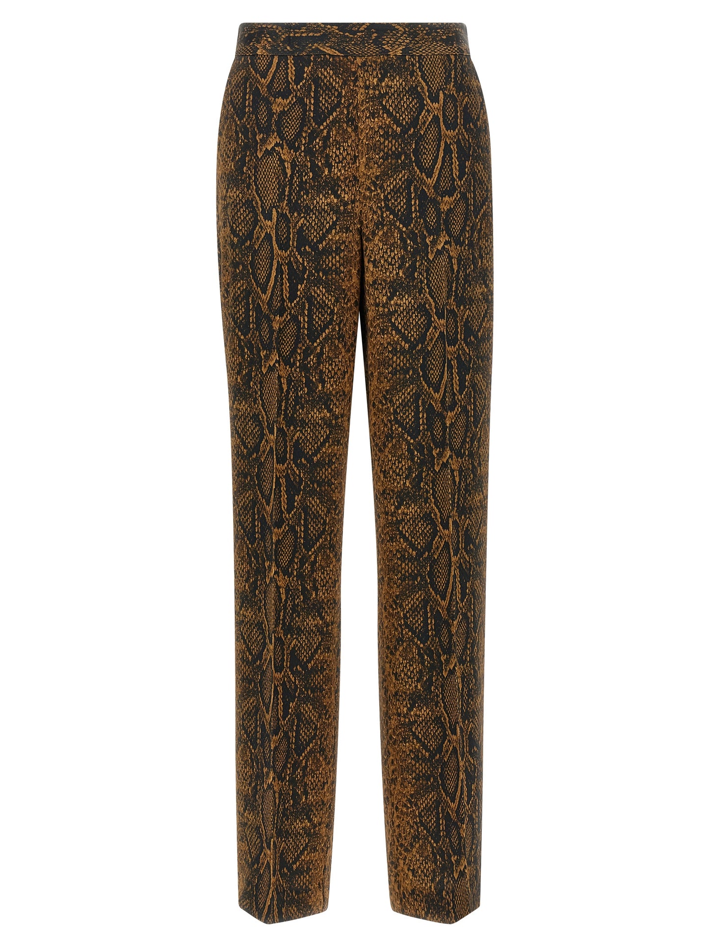 Twinset Brown Viscose Casual Pants
