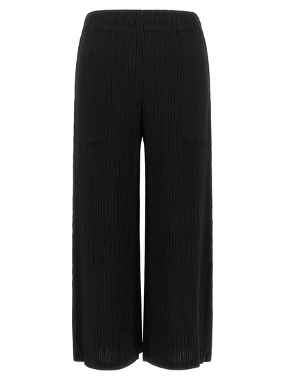 Issey Miyake Black Polyester Casual Pants