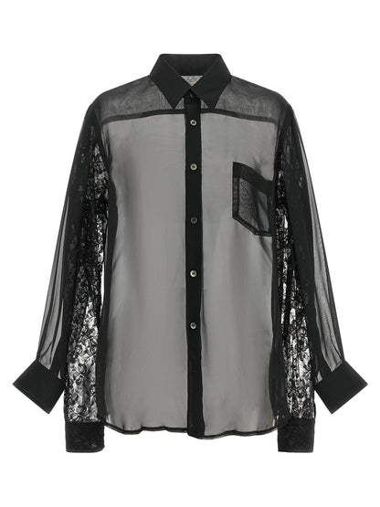 Comme Des Garçons Black Polyester Blouse