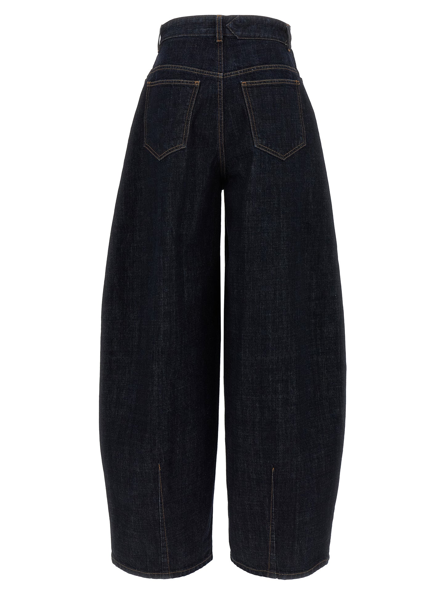 Jacquemus Blue Cotton High-Waisted Jean